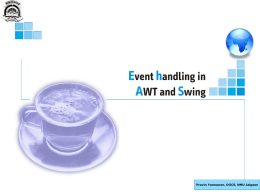 Event handling in AWT and Swing