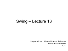 Java Lec 13 – Swing