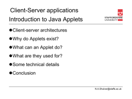 Applets in Java