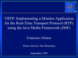 vrtp: RTP Monitor using JMF