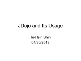 JDojo_and_Its_Usage