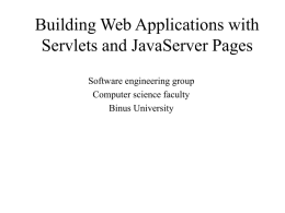 Building Web Applications with Servlets and
