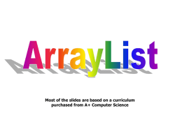 ArrayList Introduction