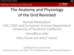 Studied Grid Technologies - Center for Systems and Software