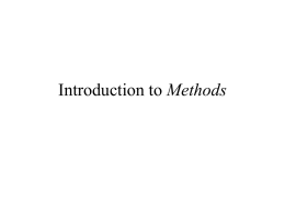 Introduction to Meth..