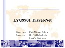 Travel-Net Features - Department of Computer Science and