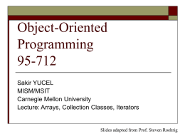 Collection Classes - Andrew.cmu.edu