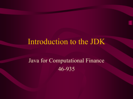 JDK Slides - Andrew.cmu.edu