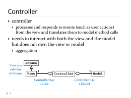 Graphical User Interfaces: Calculator Application Controller