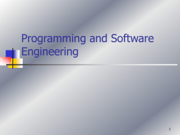 Computer Software Programming - School of Civil Engineering USM