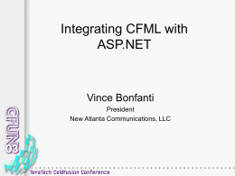 Integration CFML with ASP.NET