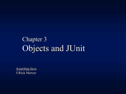 Object and JUnit