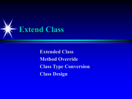Extend Class
