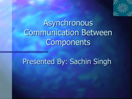 Asynchronous Communication Between Components: Sachin Singh
