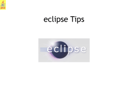 eclipse Tips