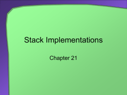 Stack Implementations