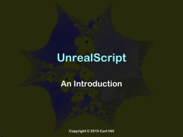 An introduction to UnrealScript