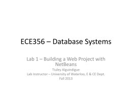 ECE356 - Databases - University of Waterloo
