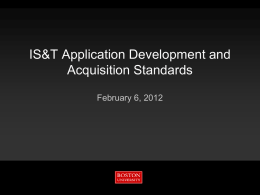 Application Development and Acquisition