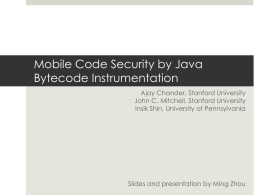 Mobile Code Security by Java Bytecode Instrumentation