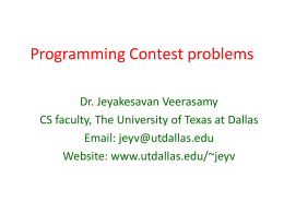 ProgrammingContentsF.. - The University of Texas at Dallas
