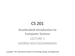 Course Information - Computer Science
