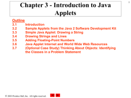 3.3 Simple Java Applet: Drawing a String - IC