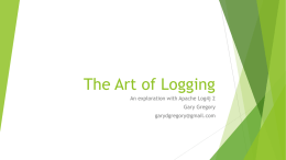 The Art of Logging - Gary Gregory