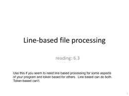 Line-based file processing