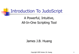 Powerpoint - JudoScript