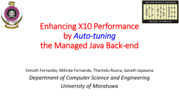 Enhancing X10 Performance by Auto