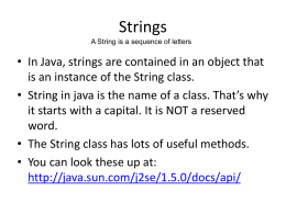 String str