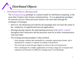 15.Distribute Objects