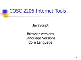 Core javascript slides