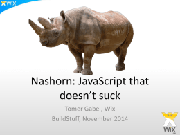 Nashorn BuildStuff 2014