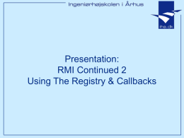 package java.rmi.registry