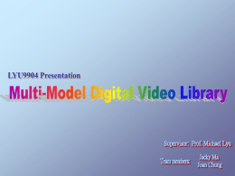 Why Digital Video Library?