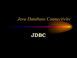 JDBC File - e-Learning@UTM