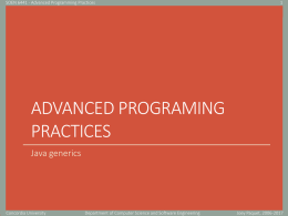 Java Generics - Concordia University