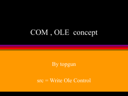 COM , OLE concept