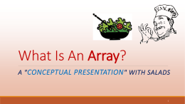 What Are Arrays?