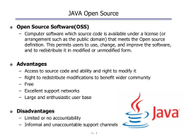 Open Source Software(OSS)