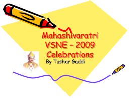 Mahashivaratri VSNE – 2009 Celebrations