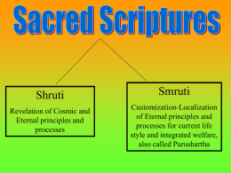 Sacred Scriptures - Hindu Swayamsevak Sangh USA