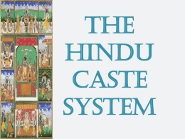 The Hindu Caste System Hinduism