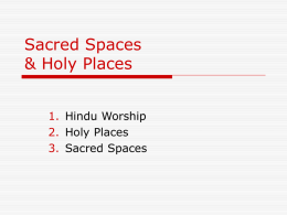 Sacred Spaces & Holy Places