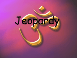 Deepika - Temples Jeopardy Extravaganza