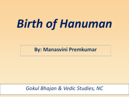 2015-Jun-12-Hanuman - Gokul Bhajan & Vedic Studies
