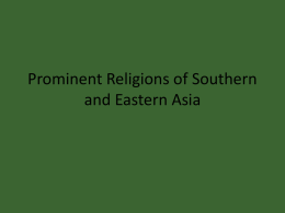Prominent Religions of SE Asia