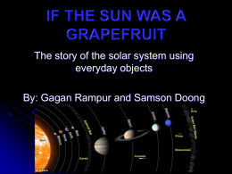 If the sun was a grapefruit